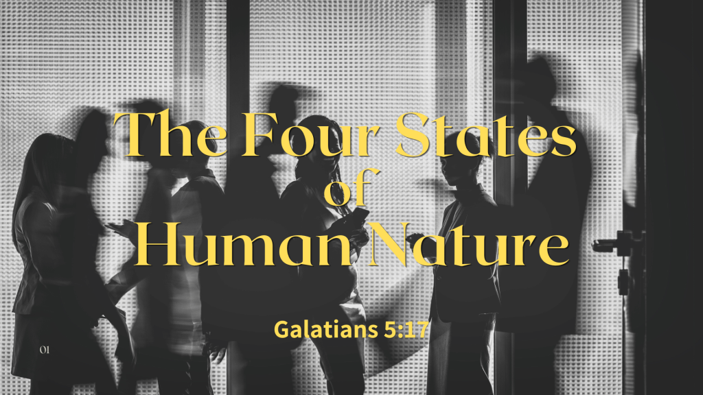 The Four States of Human Nature – Galatians 5:17 by David Padilla