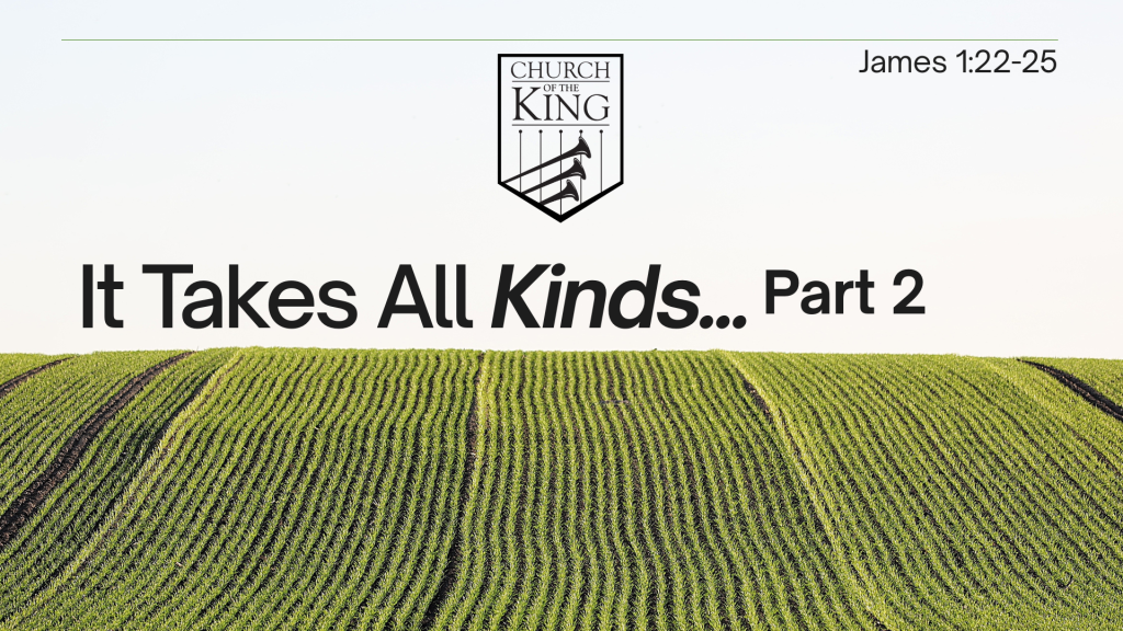It Takes All Kinds Part 2 – James 1:22-25 by Juan Pablo Mercado