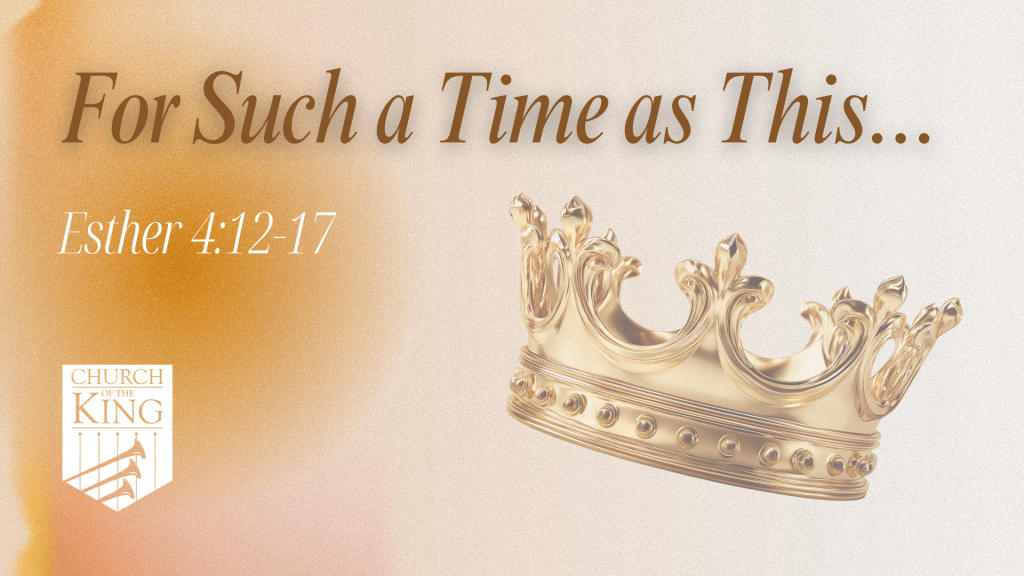 For Such a Time as This – Esther 4:12-17 by Juan Pablo Mercado